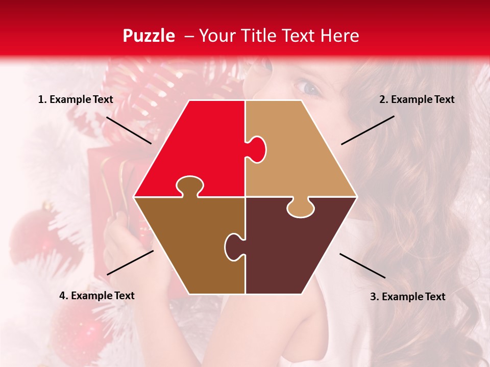 Winter Ribbon Happy PowerPoint Template