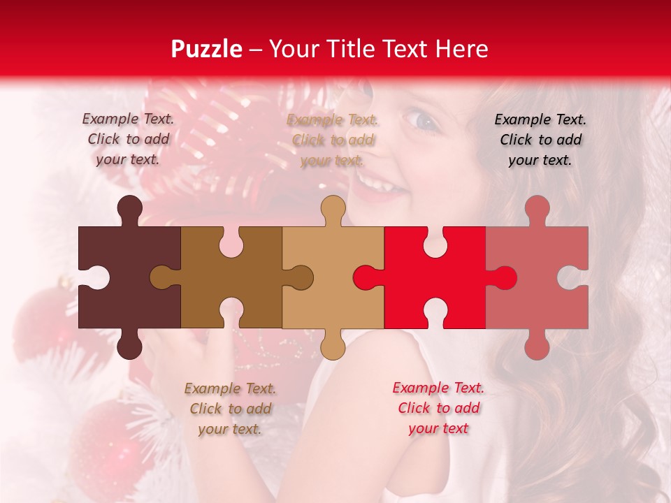 Winter Ribbon Happy PowerPoint Template