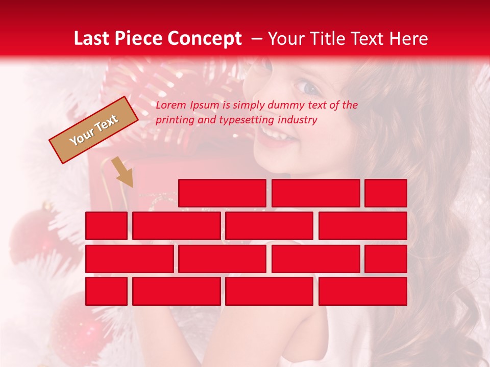 Winter Ribbon Happy PowerPoint Template