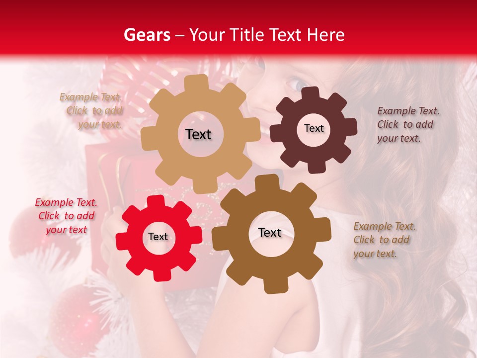 Winter Ribbon Happy PowerPoint Template