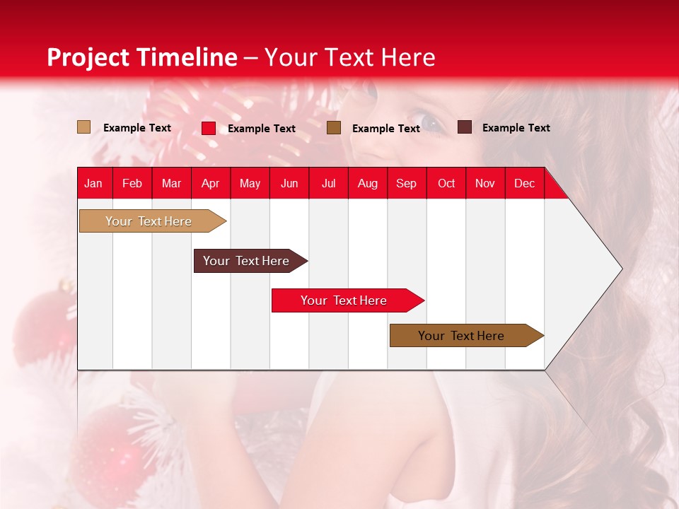 Winter Ribbon Happy PowerPoint Template