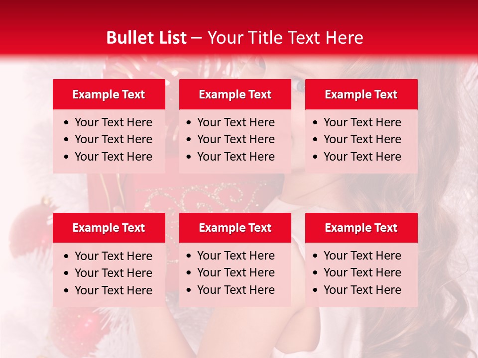 Winter Ribbon Happy PowerPoint Template