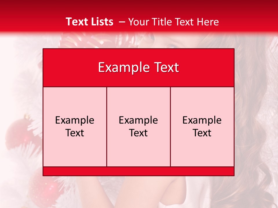 Winter Ribbon Happy PowerPoint Template