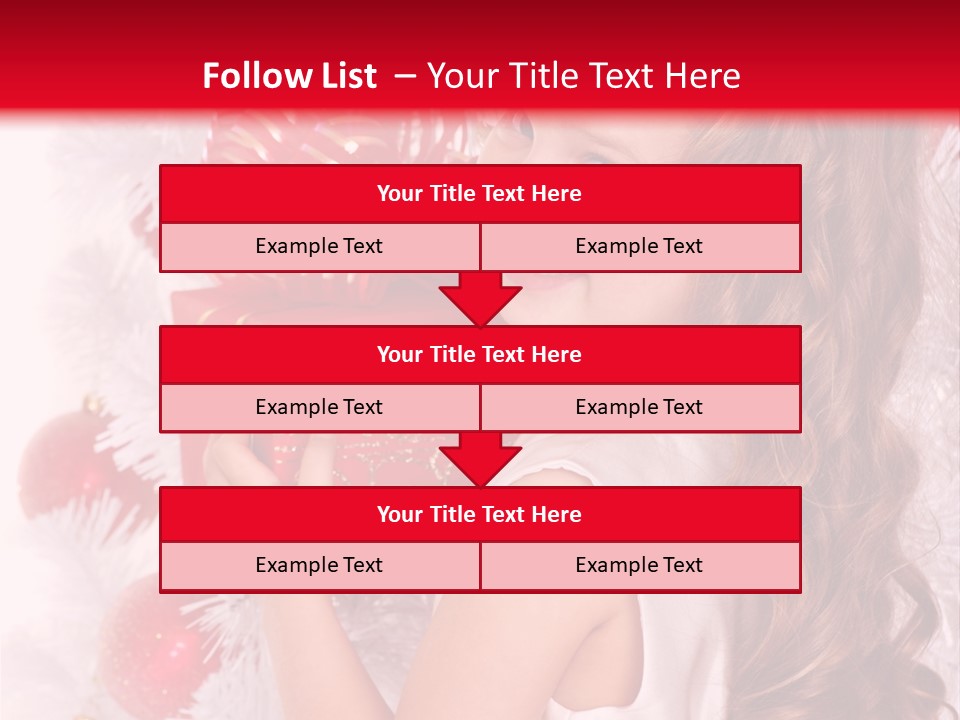 Winter Ribbon Happy PowerPoint Template