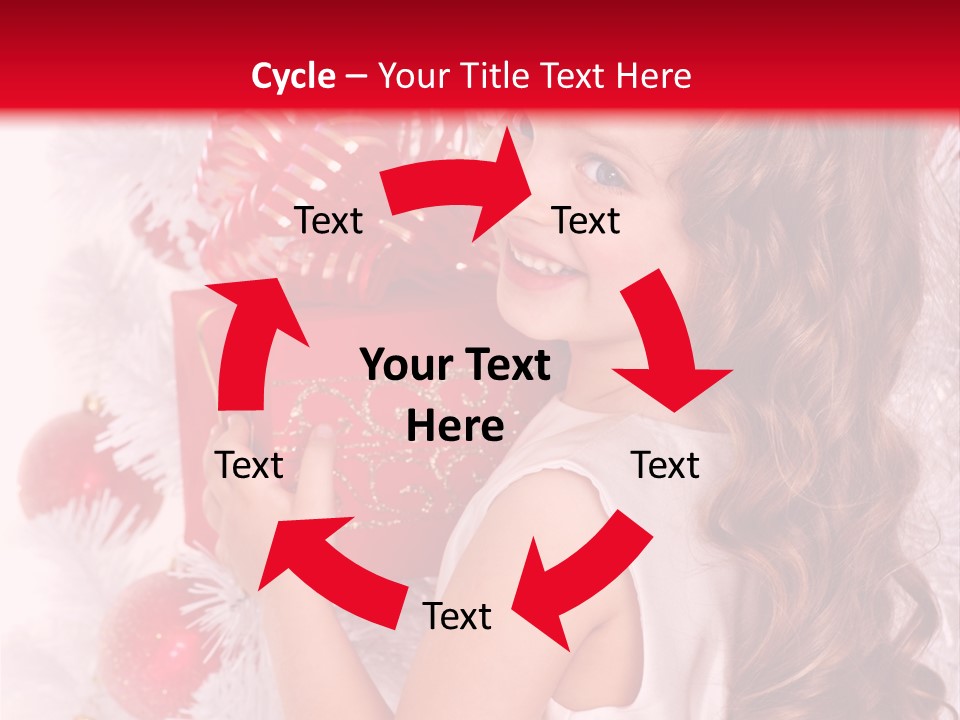 Winter Ribbon Happy PowerPoint Template