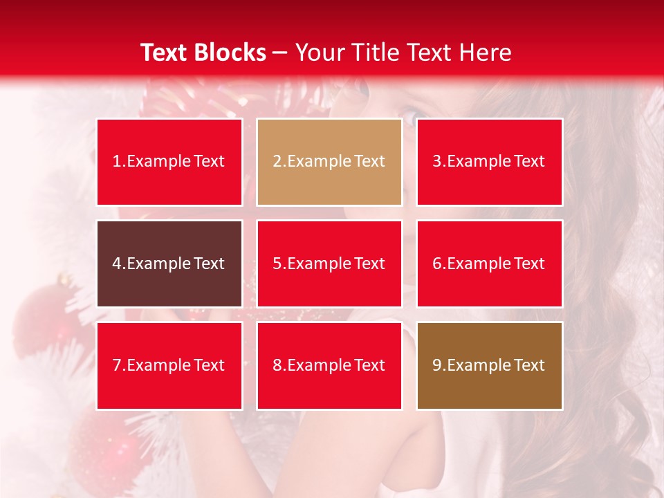 Winter Ribbon Happy PowerPoint Template