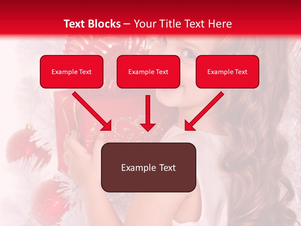 Winter Ribbon Happy PowerPoint Template