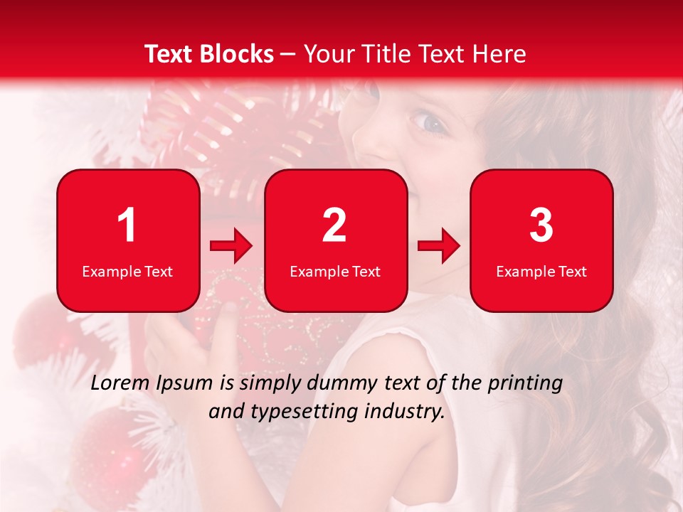 Winter Ribbon Happy PowerPoint Template