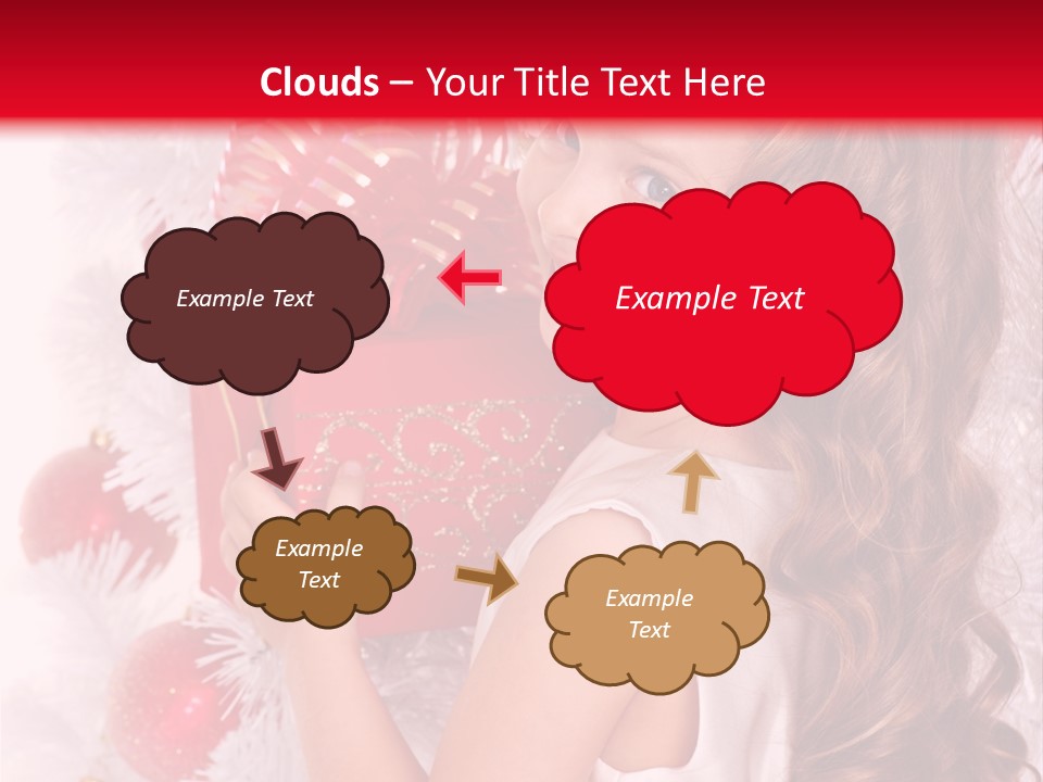 Winter Ribbon Happy PowerPoint Template