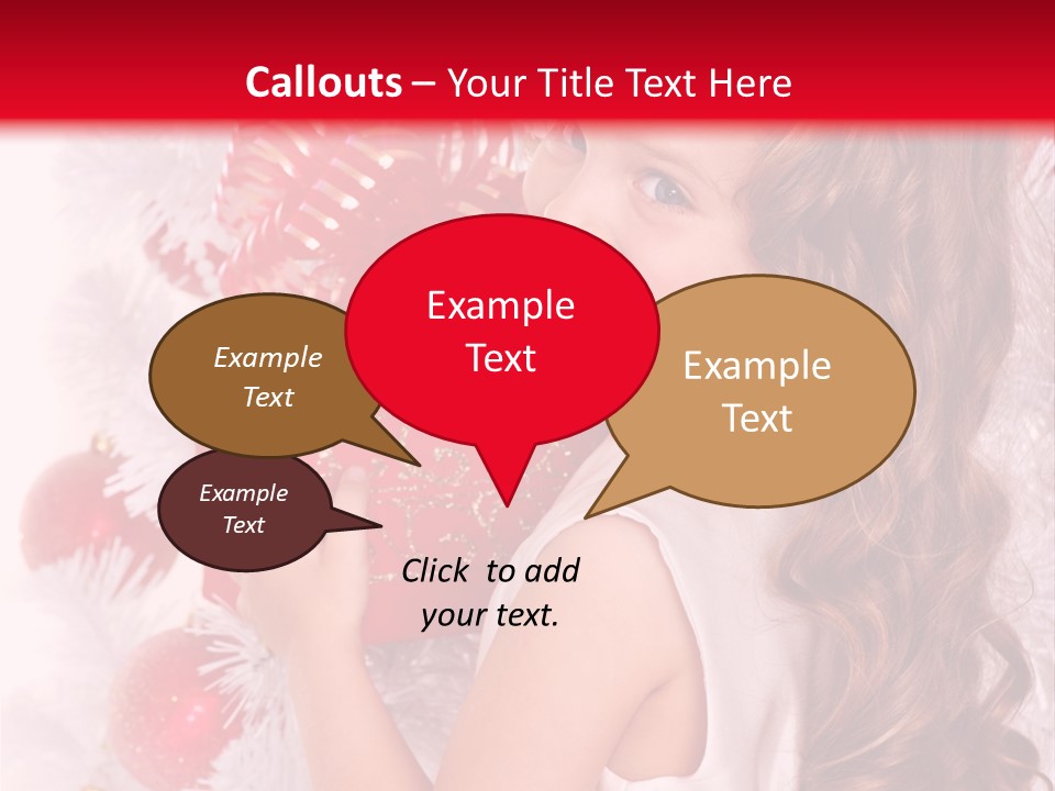 Winter Ribbon Happy PowerPoint Template