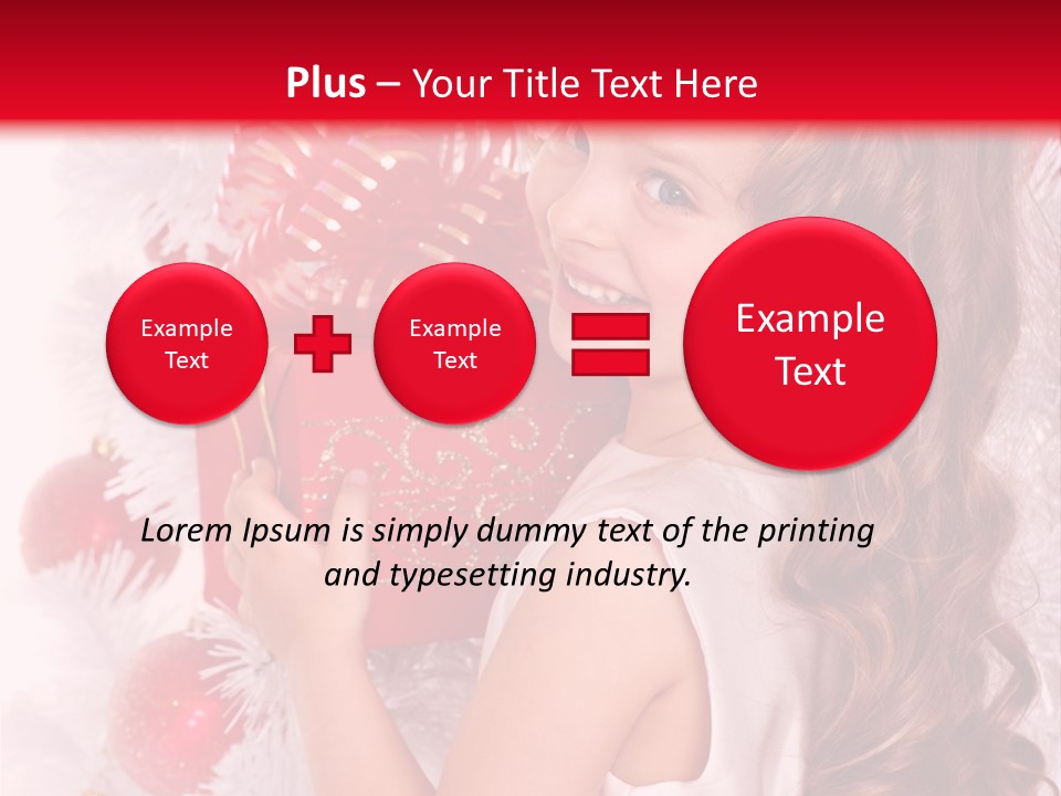 Winter Ribbon Happy PowerPoint Template