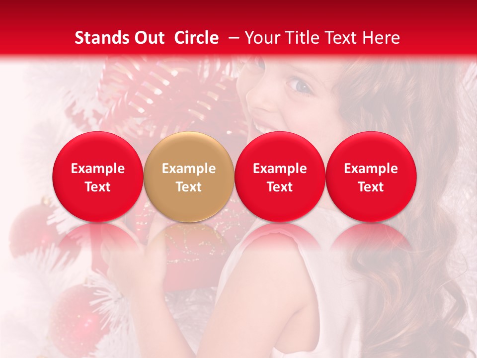 Winter Ribbon Happy PowerPoint Template