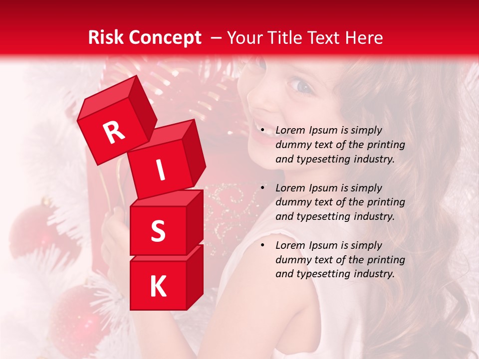 Winter Ribbon Happy PowerPoint Template