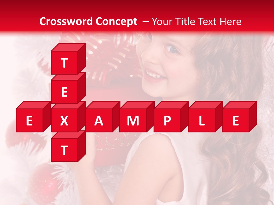 Winter Ribbon Happy PowerPoint Template