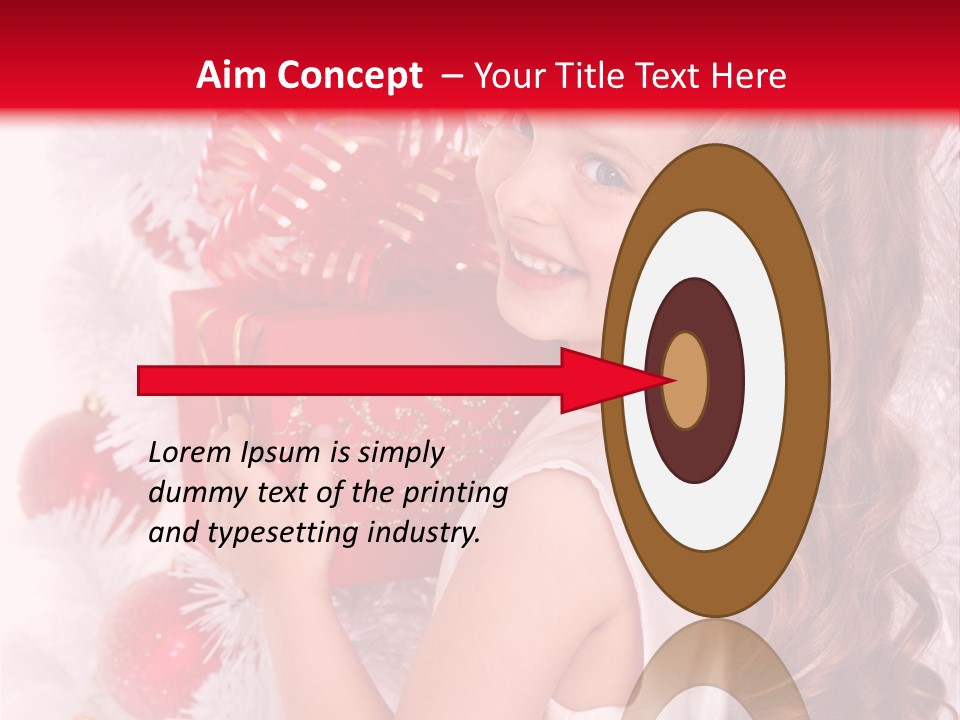 Winter Ribbon Happy PowerPoint Template