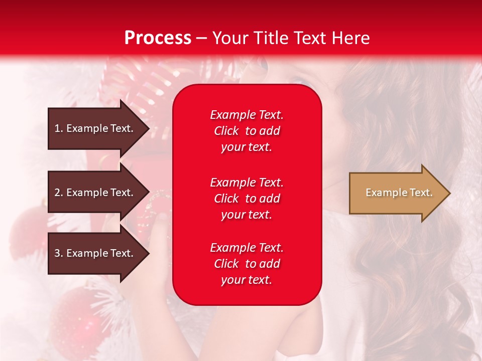 Winter Ribbon Happy PowerPoint Template