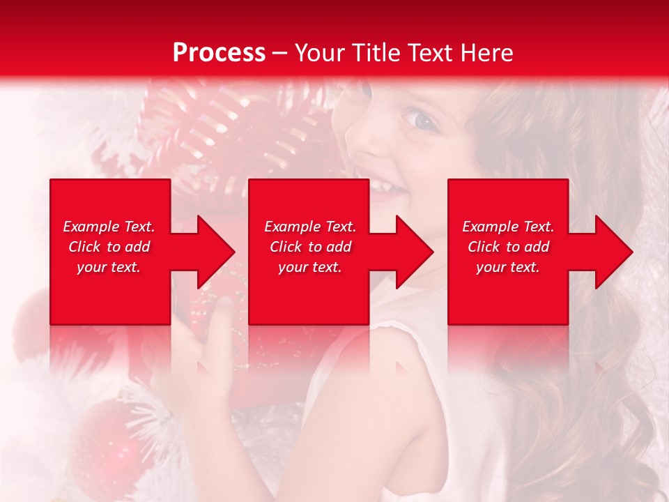 Winter Ribbon Happy PowerPoint Template