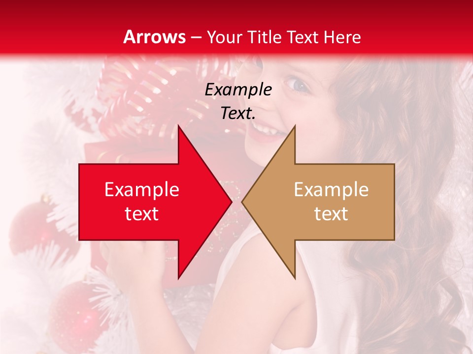 Winter Ribbon Happy PowerPoint Template