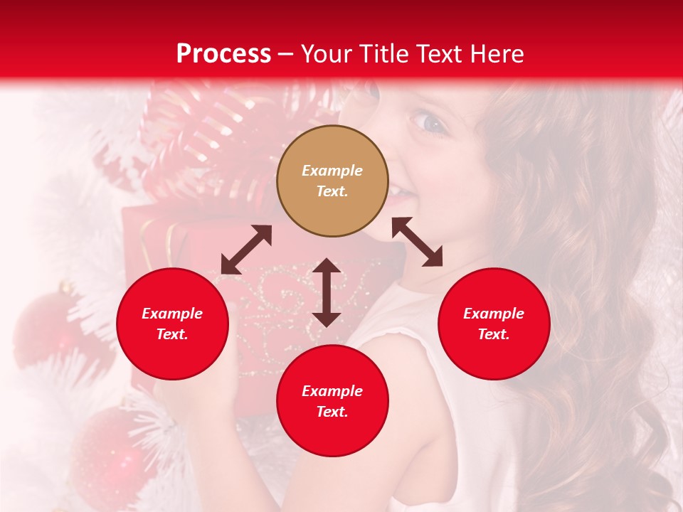 Winter Ribbon Happy PowerPoint Template