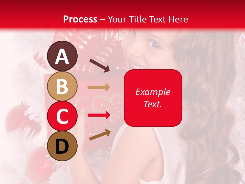 Winter Ribbon Happy PowerPoint Template