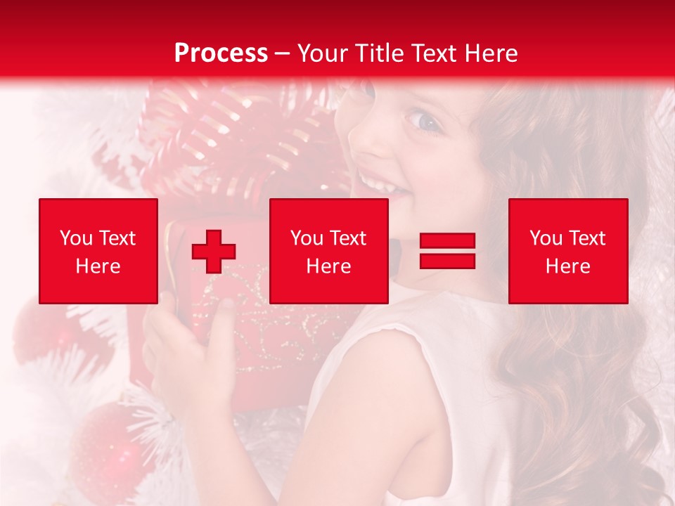 Winter Ribbon Happy PowerPoint Template