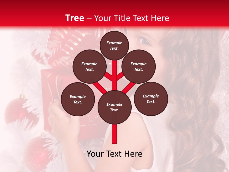 Winter Ribbon Happy PowerPoint Template