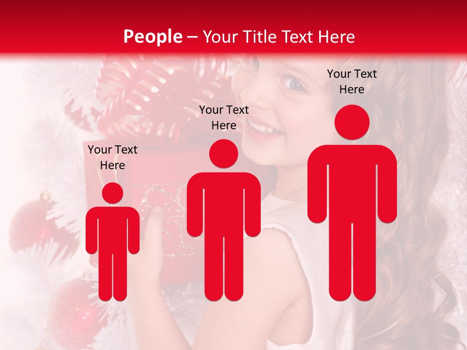 Winter Ribbon Happy PowerPoint Template