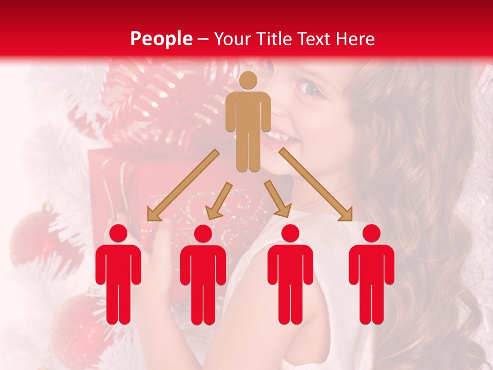 Winter Ribbon Happy PowerPoint Template