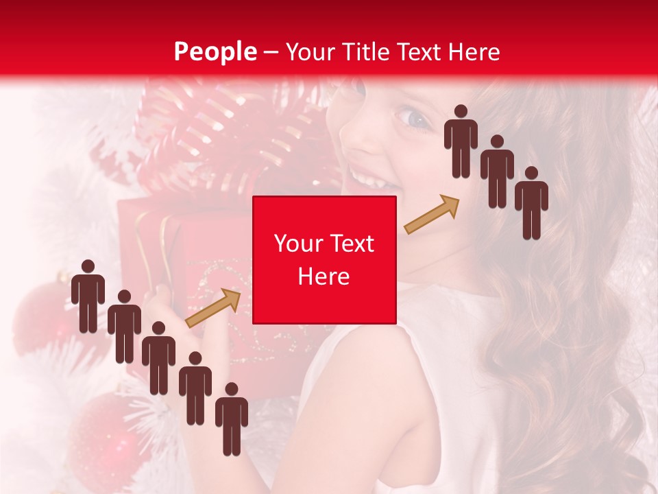 Winter Ribbon Happy PowerPoint Template