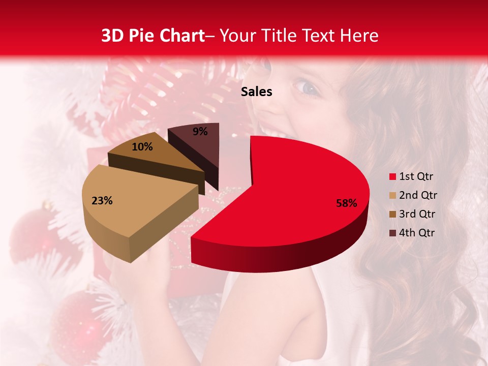 Winter Ribbon Happy PowerPoint Template