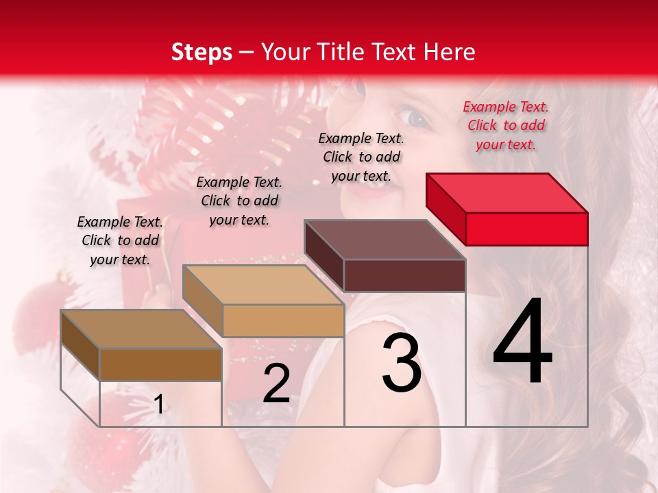 Winter Ribbon Happy PowerPoint Template