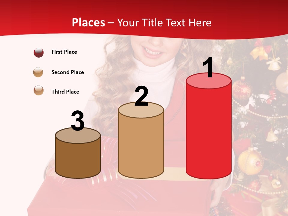 Gift Box Smile Kid PowerPoint Template