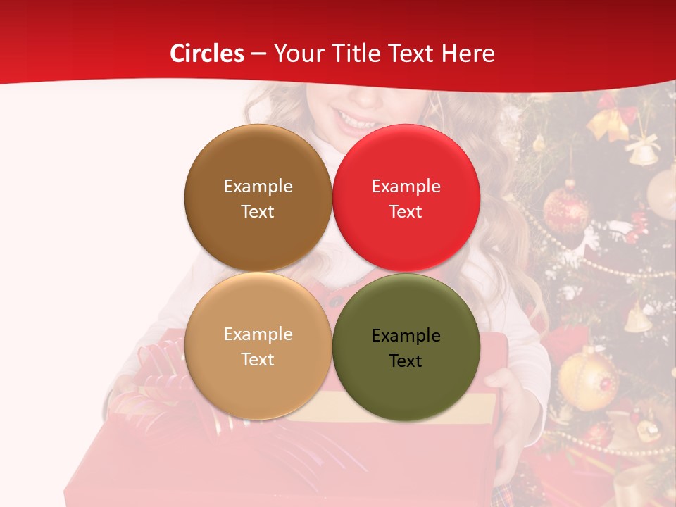 Gift Box Smile Kid PowerPoint Template