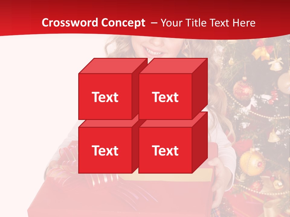 Gift Box Smile Kid PowerPoint Template