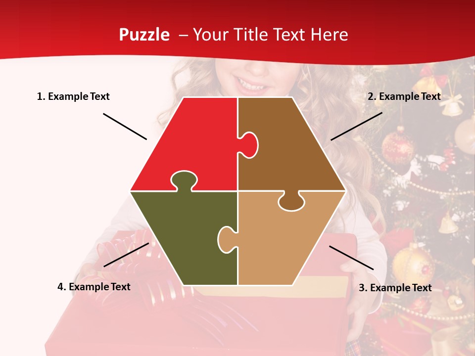 Gift Box Smile Kid PowerPoint Template