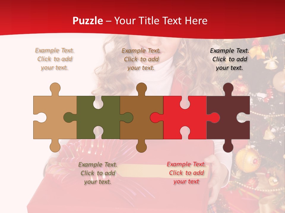 Gift Box Smile Kid PowerPoint Template