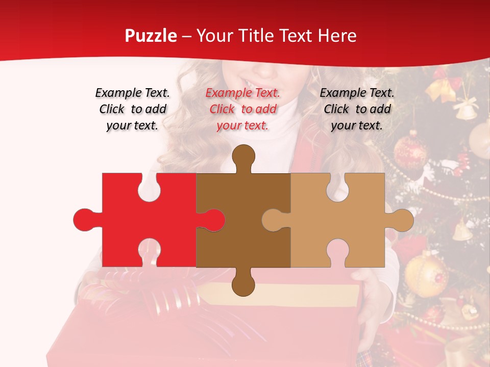 Gift Box Smile Kid PowerPoint Template