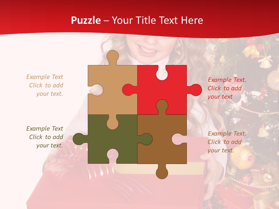 Gift Box Smile Kid PowerPoint Template