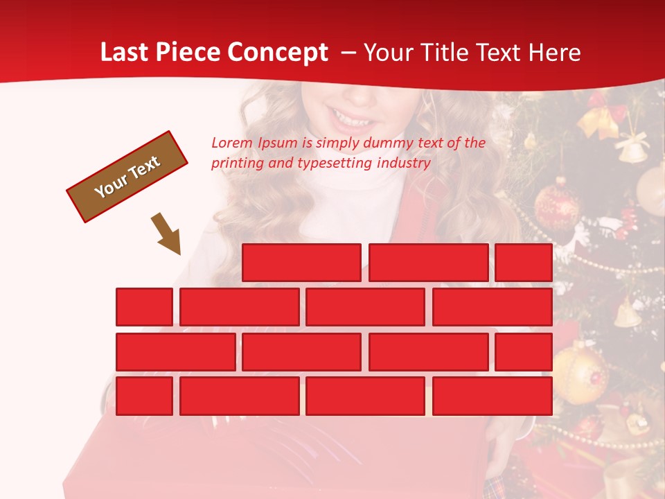 Gift Box Smile Kid PowerPoint Template