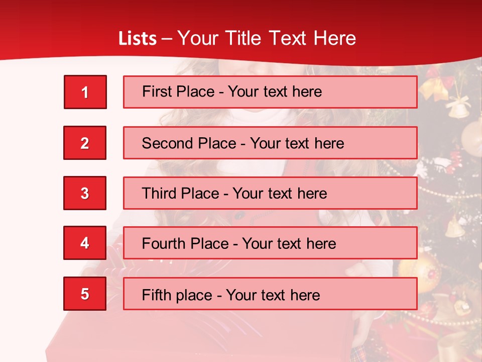 Gift Box Smile Kid PowerPoint Template