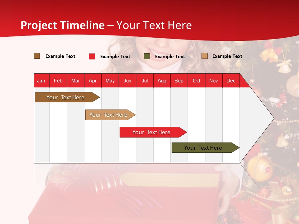 Gift Box Smile Kid PowerPoint Template