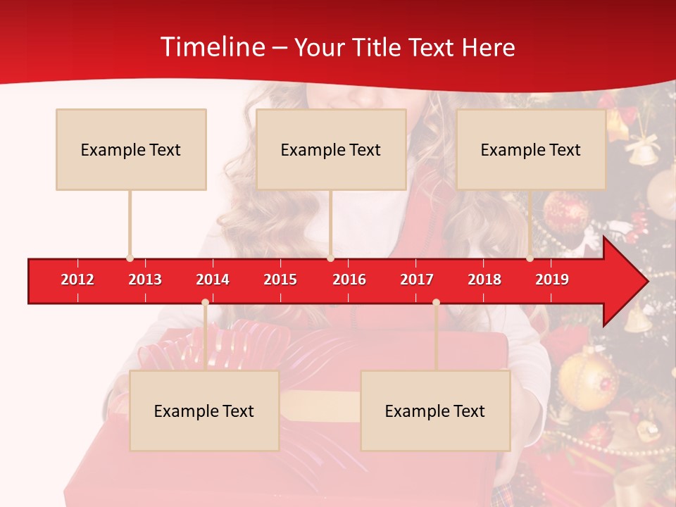 Gift Box Smile Kid PowerPoint Template