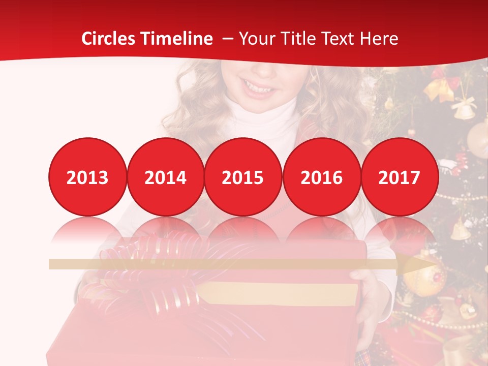 Gift Box Smile Kid PowerPoint Template