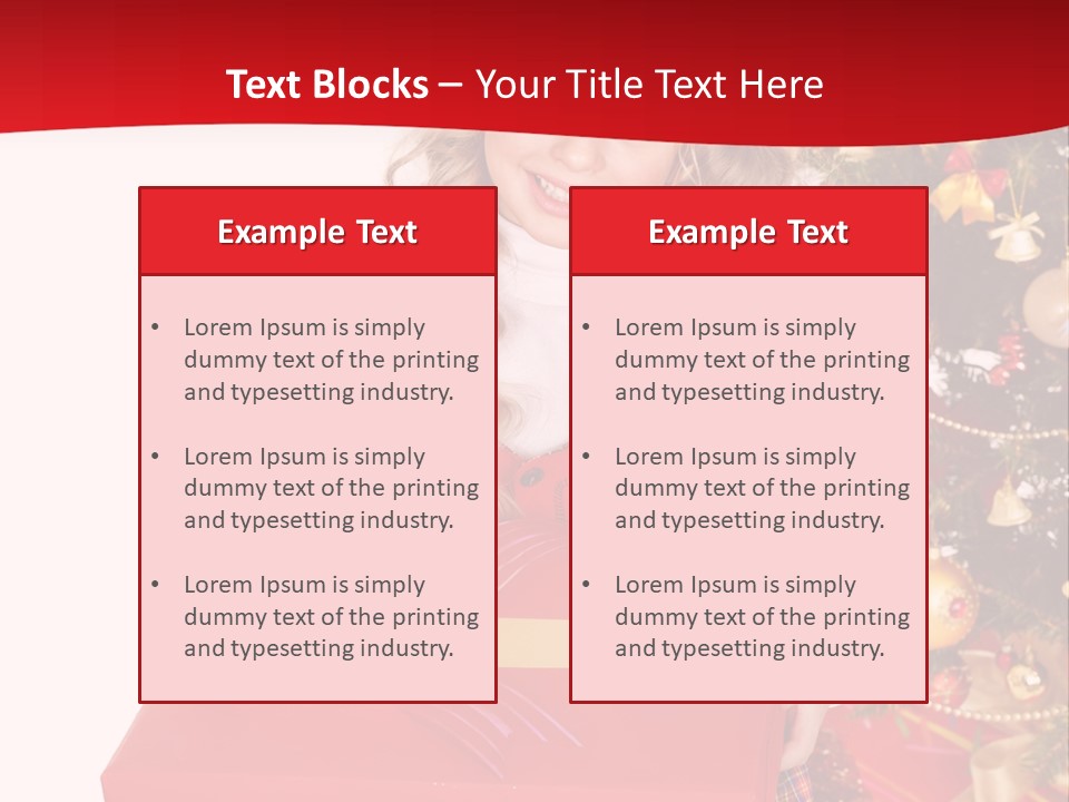 Gift Box Smile Kid PowerPoint Template
