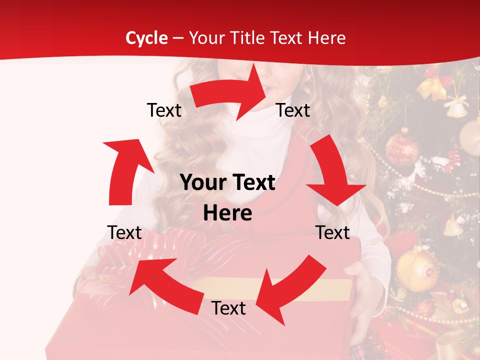 Gift Box Smile Kid PowerPoint Template