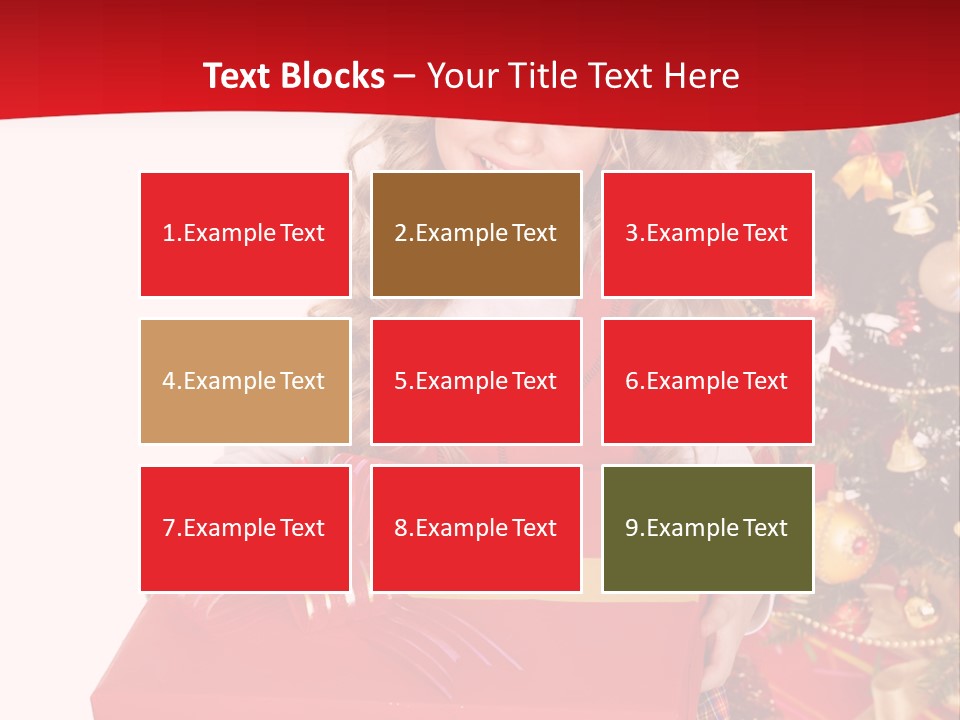 Gift Box Smile Kid PowerPoint Template