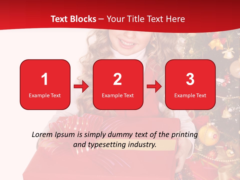 Gift Box Smile Kid PowerPoint Template