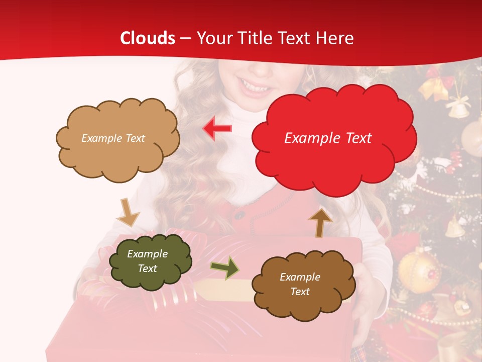 Gift Box Smile Kid PowerPoint Template