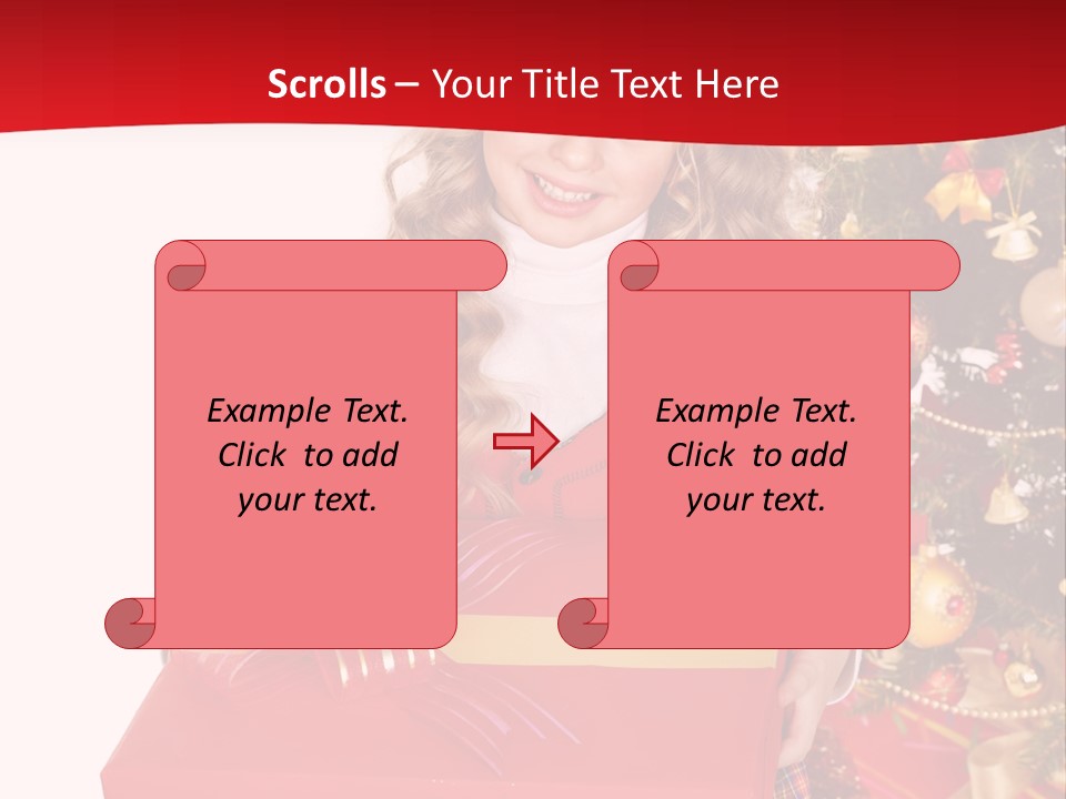 Gift Box Smile Kid PowerPoint Template