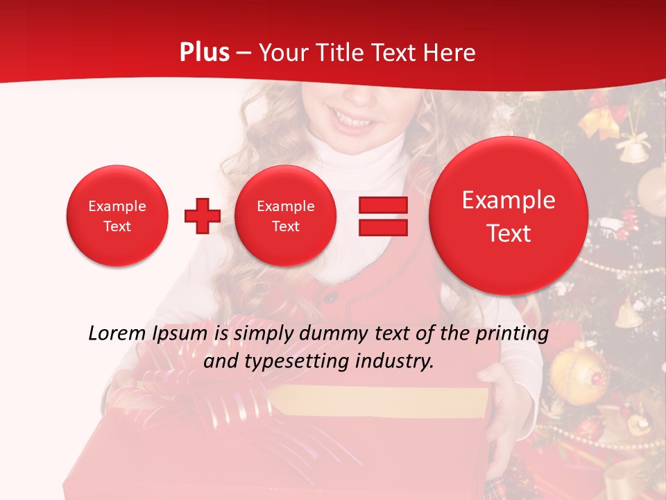 Gift Box Smile Kid PowerPoint Template